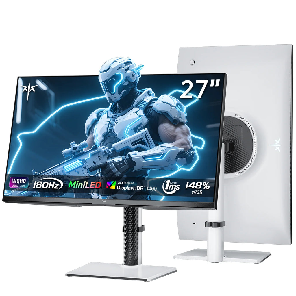 Ktc Mini Led Monitor 27 Inch |     Gaming Monitor |     2K@180Hz Qhd (2560X1440P) |     Vesa Display Hdr1400 |     1Ms |     Adaptive Sync |     148% Sr