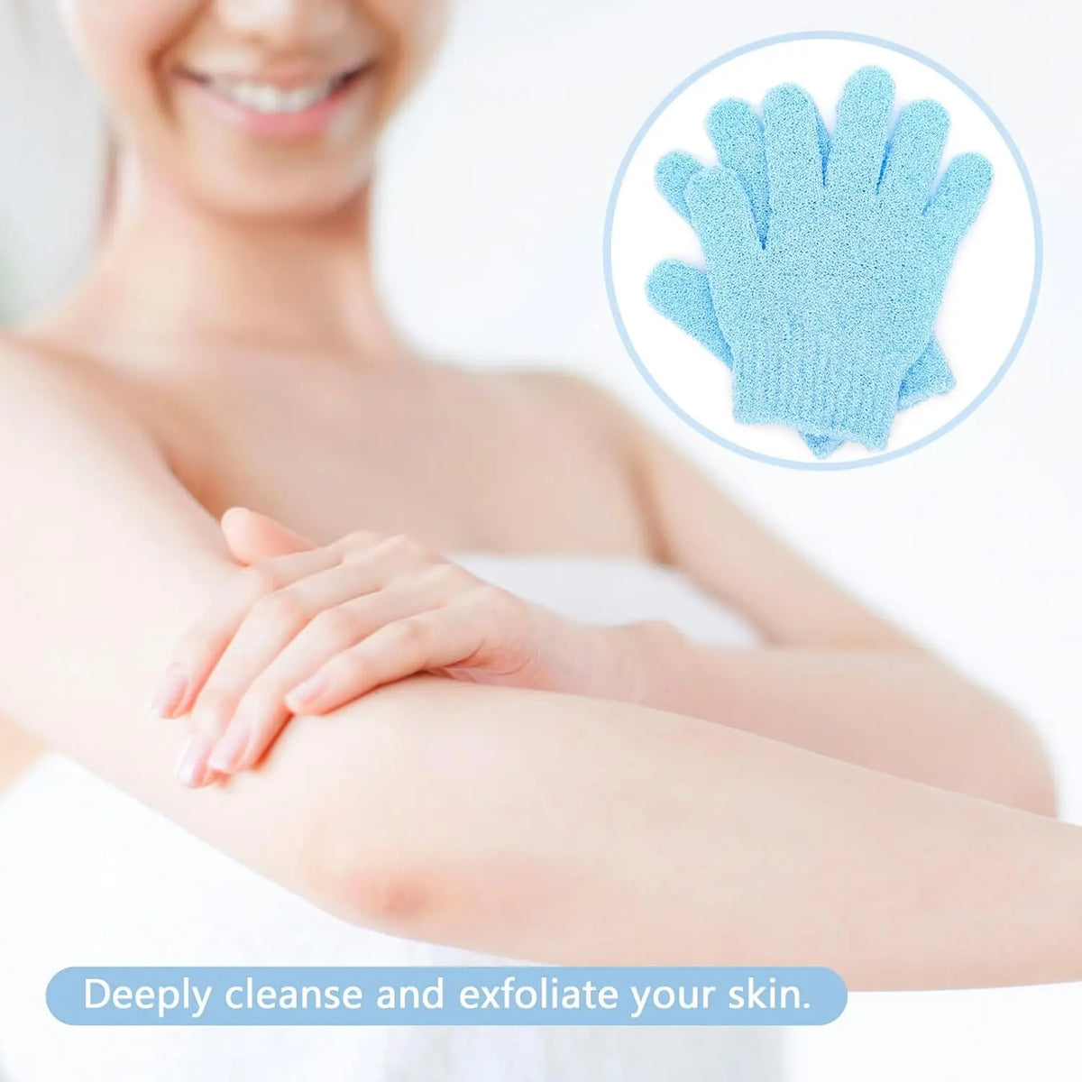 Exfoliating Gloves Bath Sponge Body Dead Skin Remover Bathroom Shower Brush Massager Scrub Exfoliator Magic Bathing Tools