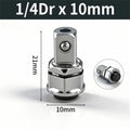 1/4 3/8 1/2 Inch Hex Ratchet Wrench Socket Adapter Quick Release Converter Chrome Vanadium Steel Drive Tool Accessories