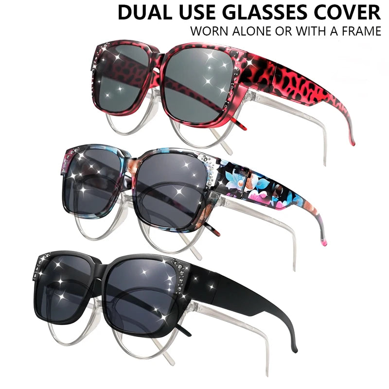 Oversized Square Fashion Sunglasses - Decorative Lenses for Fashion & Style, Stylish Eyewear, Elegant Eyewear Fashion Glasses