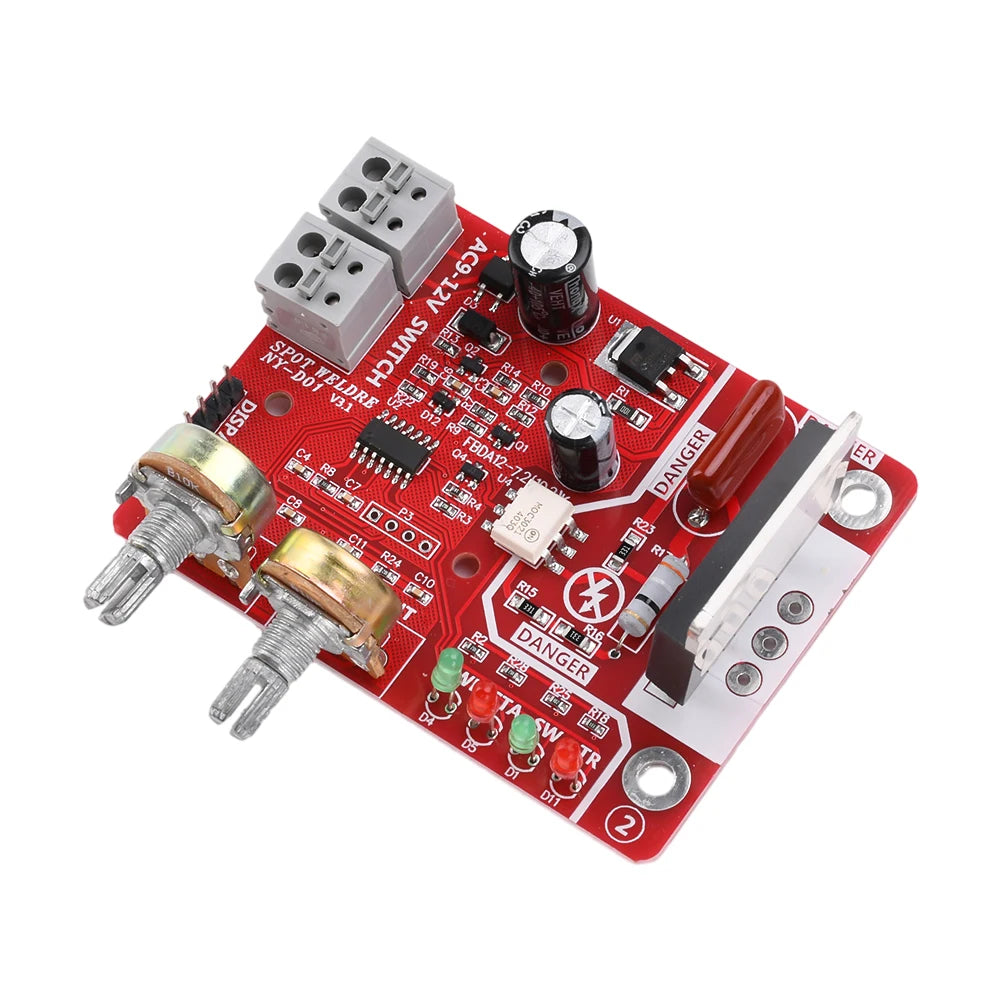 100A NY-D01 Spot Welder Control Board Kit Digital Display Spot Welding Machine Time And Current Control Module AC 110/220V