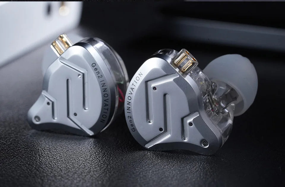 KZ ZSN Pro 2 Hybrid Drive 1BA+1DD In Ear Metal Earphones HIFI Bass Headset Monitor Earbuds Sport Noise Cancelling Headphone