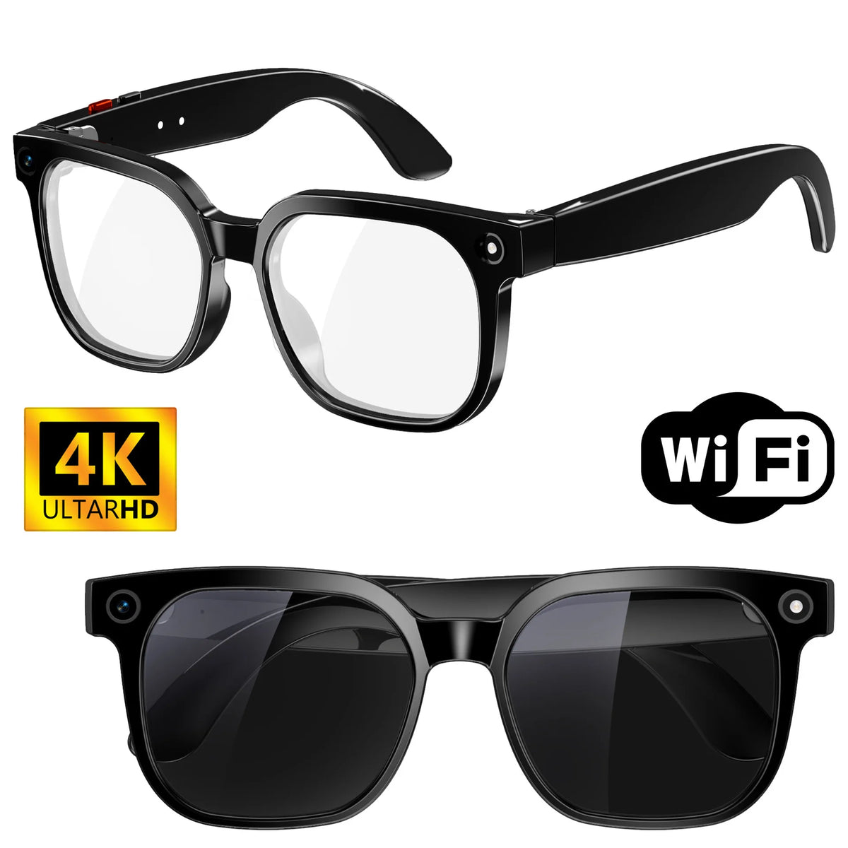 800W Camera AI Glasses Color-Changing Translation Glasses Photo Video Recording Waterproof Call Music Smart Sunglasses