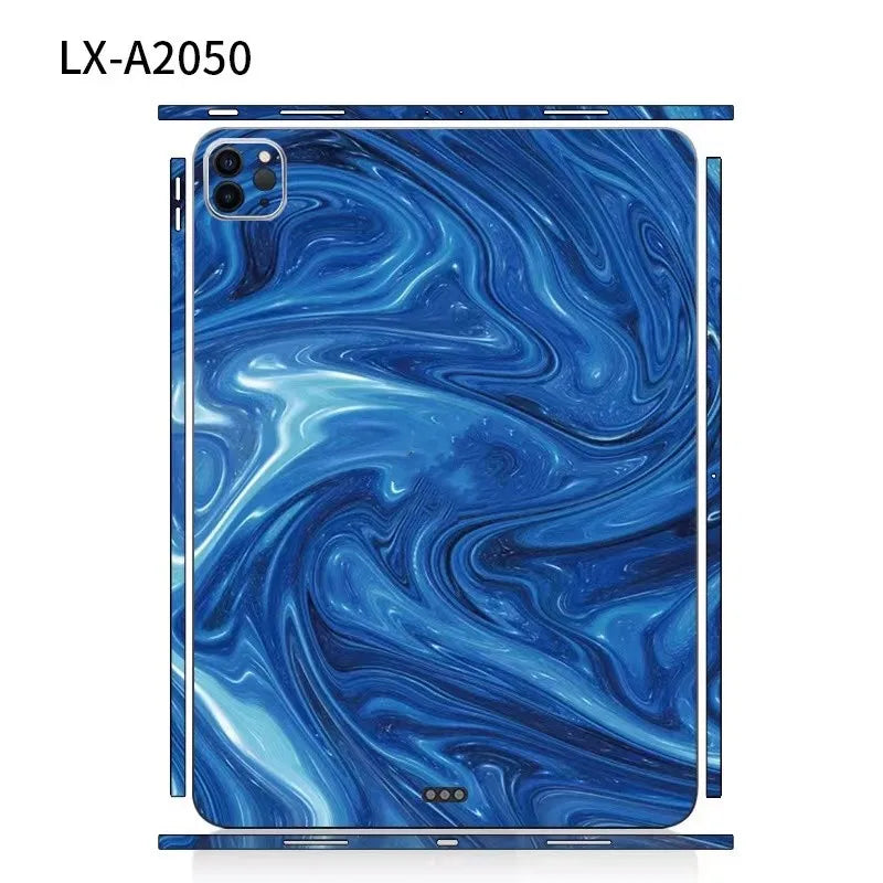 For iPad Pro 2022 2021 12.9 11 Cases Films Back Film Covers Cartoon Decal Skin Protector Sticker for iPad Mini6