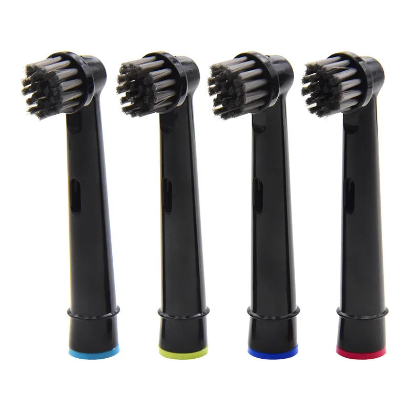 4 Pcs Bamboo Charcoal Bristle Replacement Brush Heads For Oral B Electric Toothbrush Efficient Teeth Cleaning SB-17A