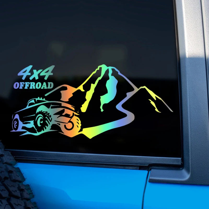 S60289# 4x4 Offroad Car Bumper Window Stickers Waterproof Decoration For Car Fashion Decals Vinyl Material Creative Stickers