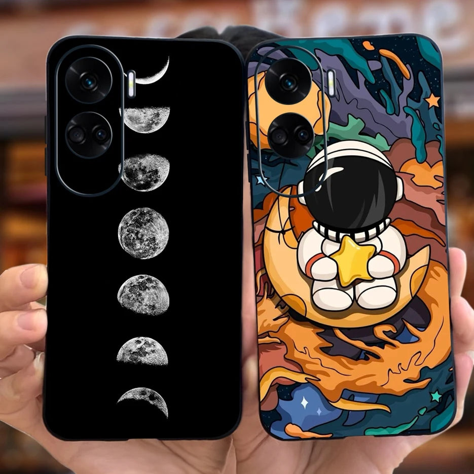 For Honor 90 Lite Case CRT-NX1 Cute Cartoon Cover Shockproof Soft Silicone Phone Case For Honor 90 Pro Honor90 Lite Fundas Coque