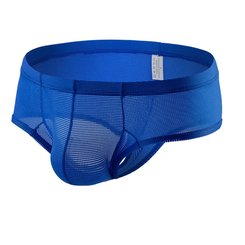 Mens Sexy Mini Boxers Breathable Hole Design Half Back Coverage Fitness Casual Sweat Absorbing All Seasons Daily Sport Wear