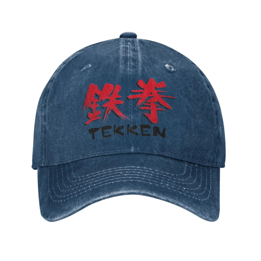Tekken Game  Sun Baseball Cap Y2k Retro Men Adult Washed Hip Hop Hats Hot Sale Design Tennis Skate Cap Gift Idea