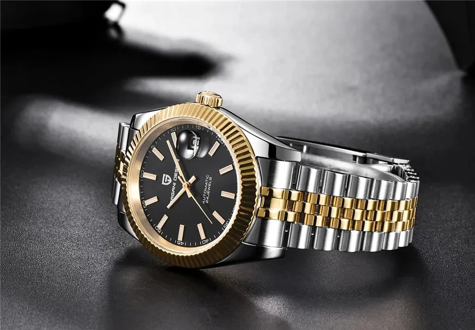 PAGANI DESIGN 2026 Mens Automatic Watch Japan NH35A/8215 Movement 42mm Stainless Steel Sapphire Glass 100M Waterproof Business