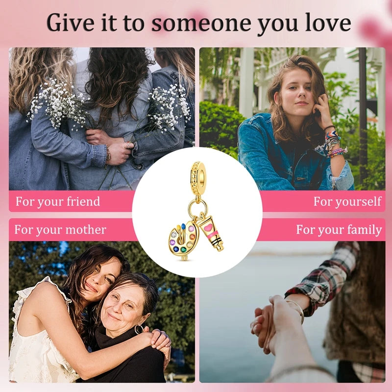 New Original Charm Beads 925 Sterling Silver Butterfly Hot Air Balloon Dangle For Bracelet Women Girl Fine DIY Jewelry Gift