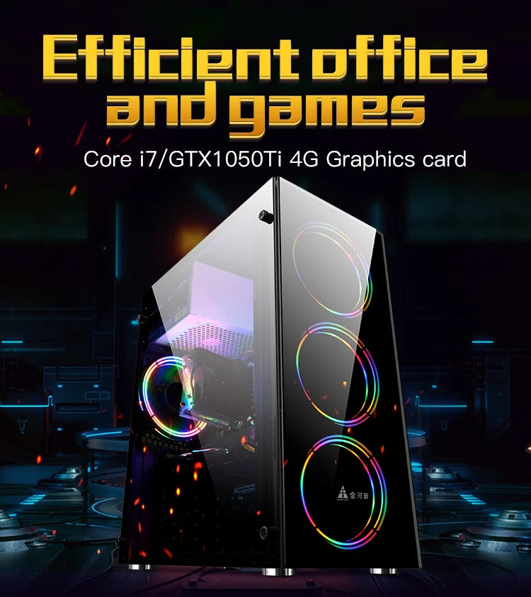 AOTESIER PC Gaming With Core i7 Processor/256G SSD 8GB /16GB RAM 3200MB DDR3/Windows 11 HD Graphics 4600 Graphics/ white