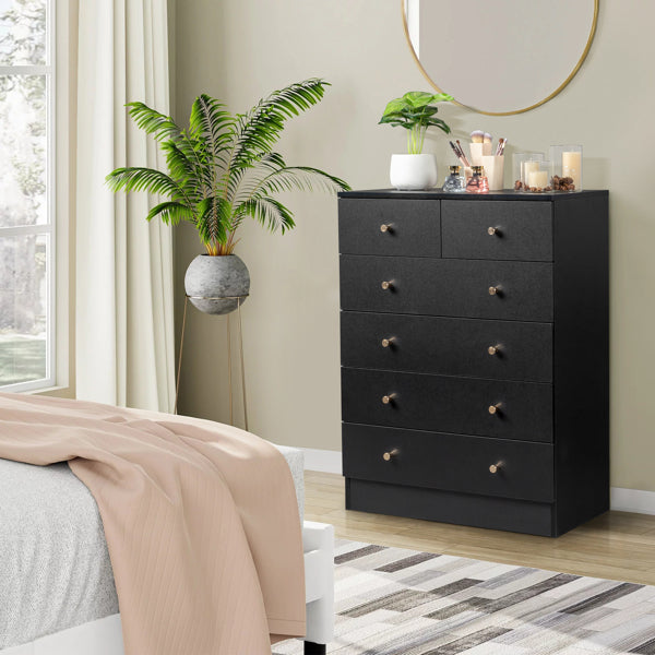 5-layer 6-drawer Filing Cabinet   Storage Cabinet   Storage Unit - Black