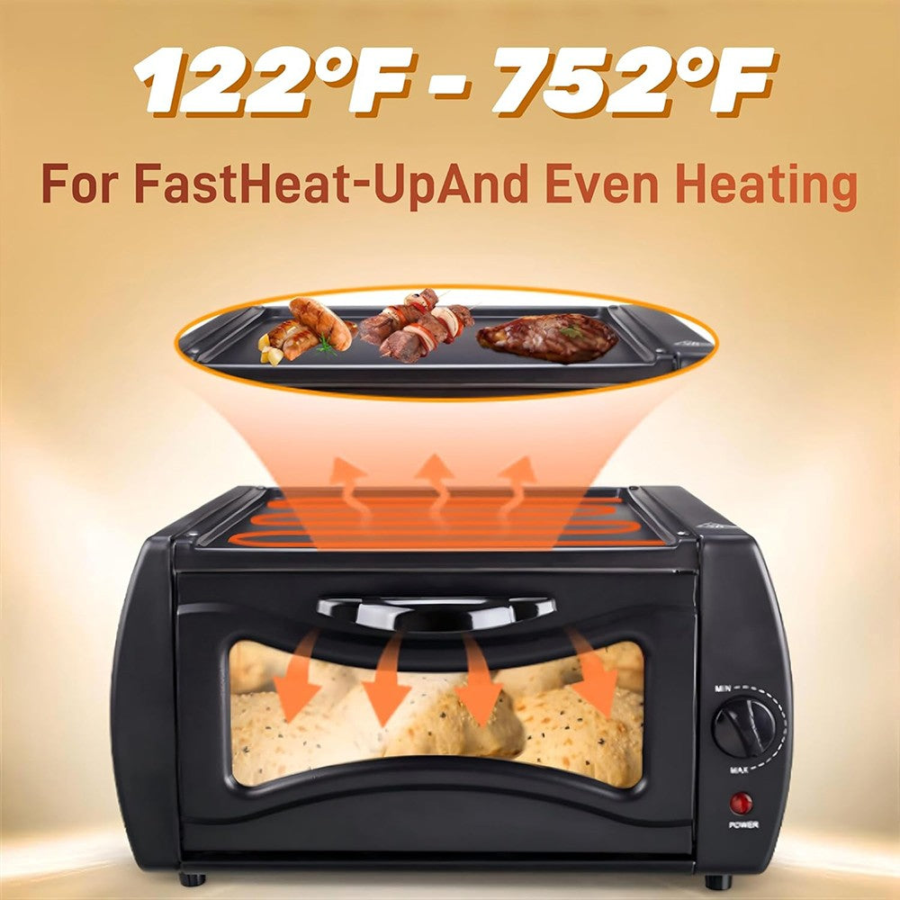 2100W Mini  Oven Chapati Roti Lahmacun Manakish Pizza Naan Bread Maker UK