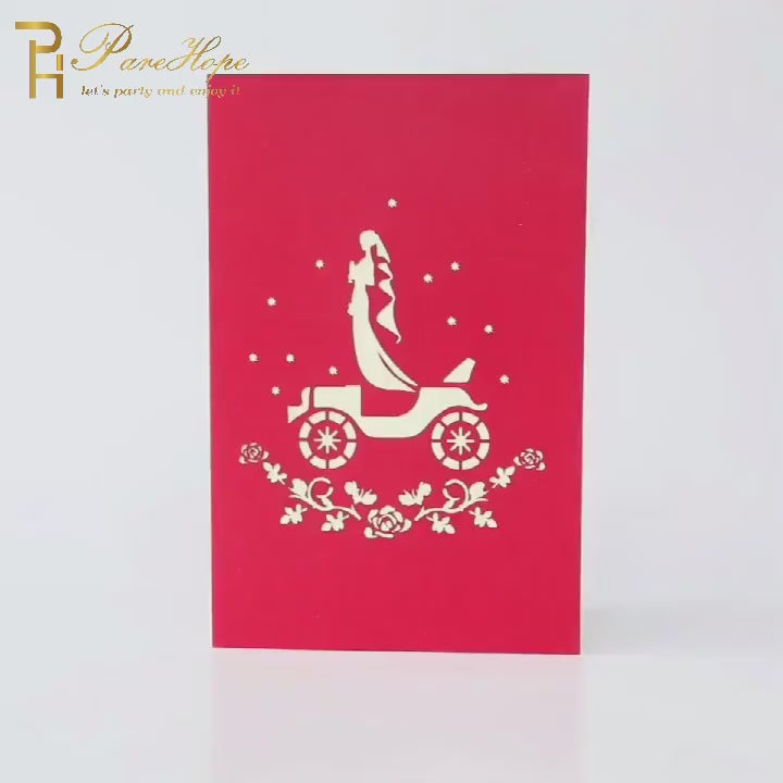 3D Pop Up Greeting Card Romantic Love Flowers Butterfly Bouquet Handmade Surprise Card Anniversary Birthday Valentine's Day Gift