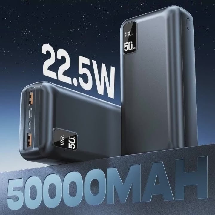 22.5W Fast Charging 20000 MAh Ultra Large Capacity Power Bank with Digital Display Portable Mobile  for  IPhone17 Xiaomi