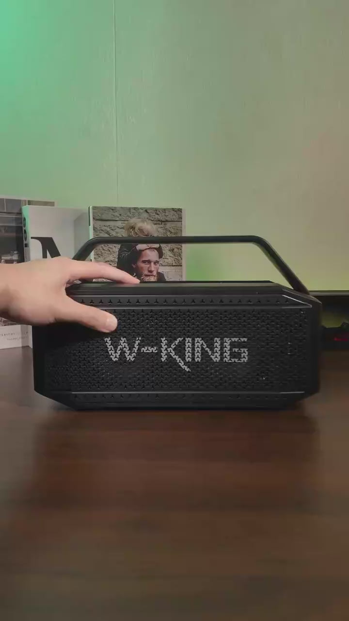W-KING D9-1 100W Peak 60W RMS Deep Bass Bluetooth Speaker, IPX6 Portable Waterproof Loud Bluetooth Speakers Wireless with Subwoofer