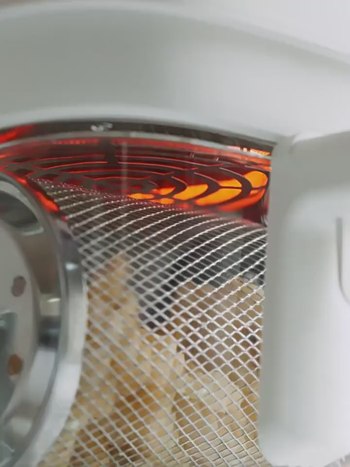 New Air Fryer with See-Through Glass Basket–Small, Non-Stick,No Flip Needed, for Home Kitchen, 2L Capacity, 900W, Easy to Clean