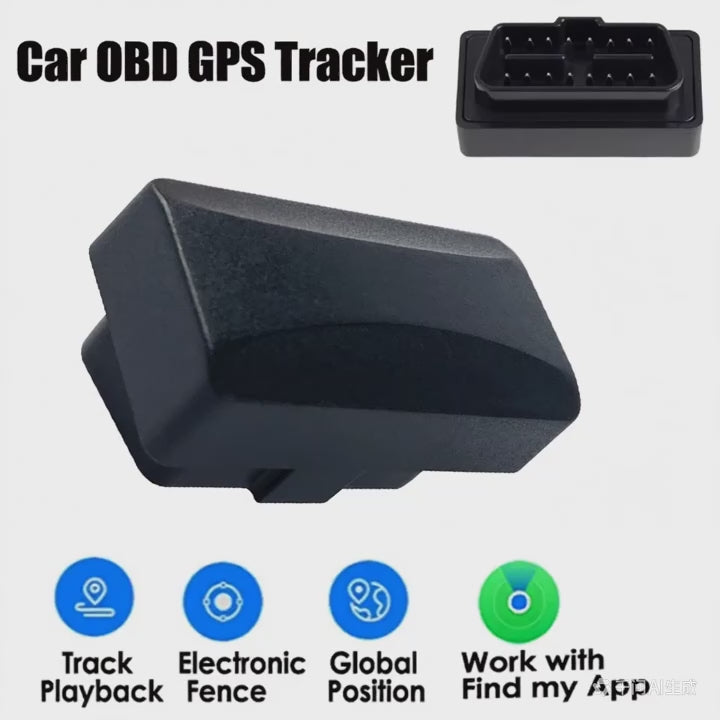 Car OBD Tracker With Find My APP for Apple IOS GPS Locator Vehicle Anti-lost Tracking Device Plug and Play Free App Monitor