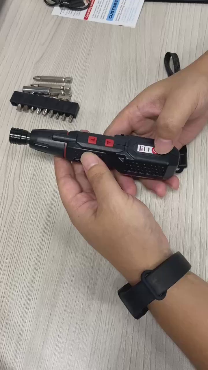 Cordless electric screwdriver Set 4.2V Smart Electric Screwdrivers with LED Lights USB Rechargeable Home use Repair Tools Kit